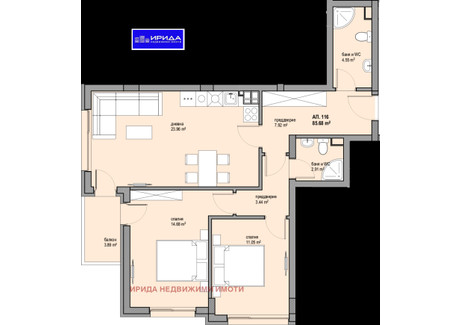 Mieszkanie na sprzedaż - Люлин /Liulin София/sofia, Bułgaria, 103 m², 162 757 USD (641 263 PLN), NET-96471720