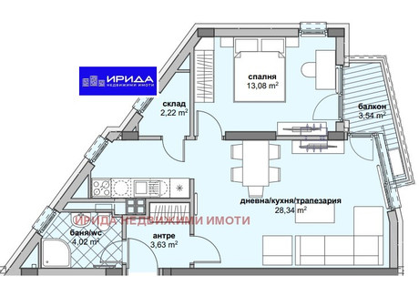 Mieszkanie na sprzedaż - Люлин 6, ул. Никола Корчев/Liulin 6, ul. Nikola Korchev София/sofia, Bułgaria, 82 m², 119 830 USD (461 344 PLN), NET-99125701