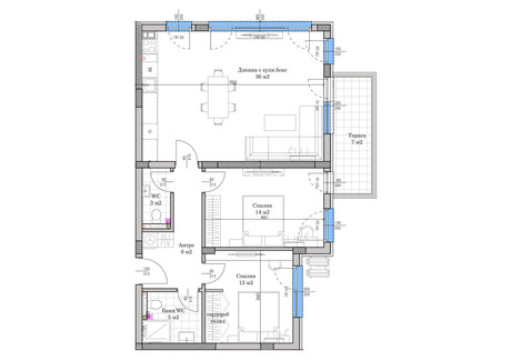 Mieszkanie na sprzedaż - Остромила/Ostromila Пловдив/plovdiv, Bułgaria, 116 m², 142 738 USD (558 106 PLN), NET-100526243