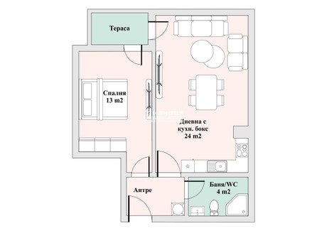 Mieszkanie na sprzedaż - Тракия/Trakia Пловдив/plovdiv, Bułgaria, 71 m², 98 221 USD (393 866 PLN), NET-100726296