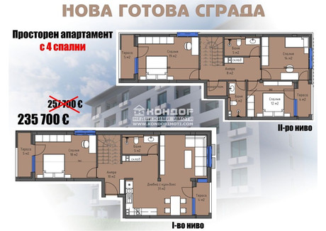 Mieszkanie na sprzedaż - Христо Смирненски/Hristo Smirnenski Пловдив/plovdiv, Bułgaria, 209 m², 255 192 USD (1 066 704 PLN), NET-96476331