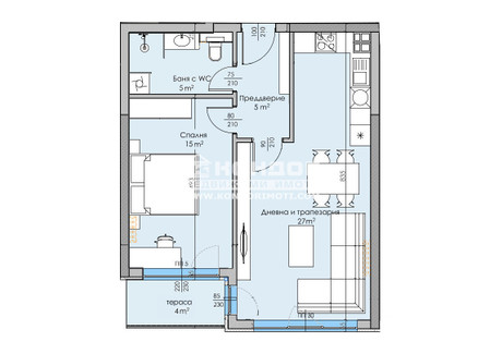 Mieszkanie na sprzedaż - Кършияка, Герджика/Karshiaka, Gerdjika Пловдив/plovdiv, Bułgaria, 78 m², 151 266 USD (606 579 PLN), NET-92855870