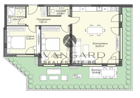 Mieszkanie na sprzedaż - Остромила/Ostromila Пловдив/plovdiv, Bułgaria, 106 m², 159 925 USD (668 488 PLN), NET-101810394