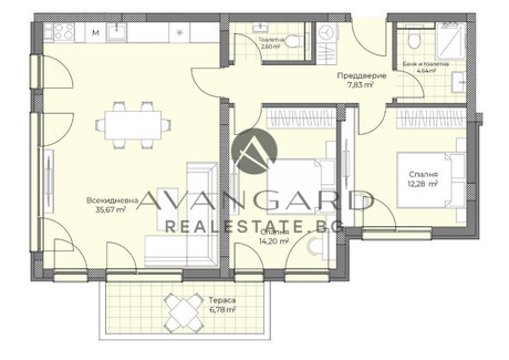 Mieszkanie na sprzedaż - Остромила/Ostromila Пловдив/plovdiv, Bułgaria, 116 m², 157 830 USD (659 728 PLN), NET-101810395