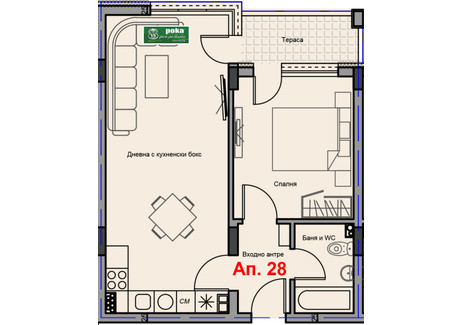 Mieszkanie na sprzedaż - Аязмото/Aiazmoto Стара Загора/stara-Zagora, Bułgaria, 78 m², 80 830 USD (335 444 PLN), NET-99793086