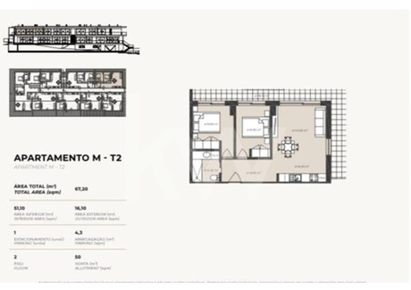 Mieszkanie na sprzedaż - Lourinhã E Atalaia, Portugalia, 61 m², 214 492 USD (825 796 PLN), NET-98504446