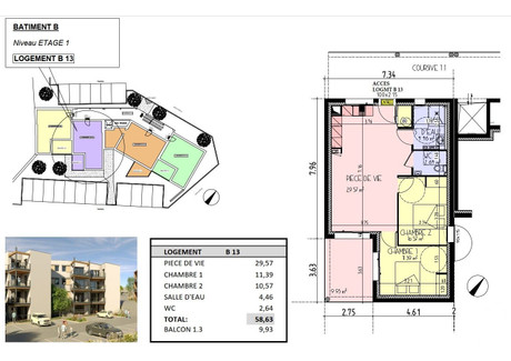 Mieszkanie na sprzedaż - Les Herbiers, Francja, 58 m², 260 832 USD (1 082 455 PLN), NET-97825852