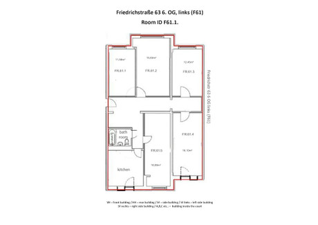 Mieszkanie do wynajęcia - Friedrichstraße Berlin, Niemcy, 114 m², 862 USD (3536 PLN), NET-101126177