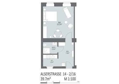 Mieszkanie do wynajęcia - Graben Vienna, Austria, 35 m², 2164 USD (8481 PLN), NET-101300573