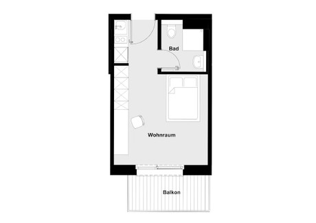 Mieszkanie do wynajęcia - Marzahner Chaussee Berlin, Niemcy, 24 m², 1035 USD (4244 PLN), NET-102197718