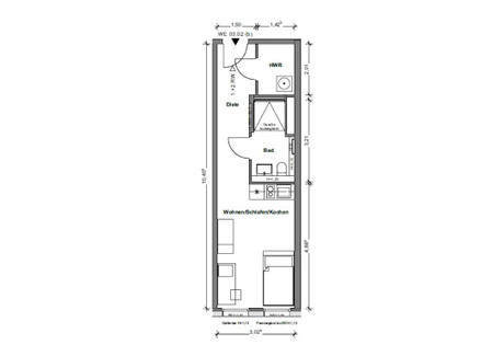 Mieszkanie do wynajęcia - Rudower Chaussee Berlin, Niemcy, 31 m², 1415 USD (5534 PLN), NET-94260983