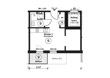 Mieszkanie do wynajęcia - Crailsheimer Straße Berlin, Niemcy, 34 m², 1304 USD (5230 PLN), NET-95125725