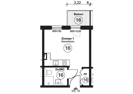 Mieszkanie do wynajęcia - Crailsheimer Straße Berlin, Niemcy, 25 m², 1110 USD (4264 PLN), NET-95125803