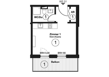 Mieszkanie do wynajęcia - Crailsheimer Straße Berlin, Niemcy, 28 m², 1197 USD (4826 PLN), NET-95125822