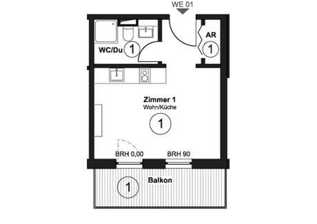 Mieszkanie do wynajęcia - Crailsheimer Straße Berlin, Niemcy, 28 m², 1200 USD (4838 PLN), NET-95125822