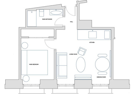 Mieszkanie do wynajęcia - Calle de Fernando VI Madrid, Hiszpania, 50 m², 2867 USD (11 096 PLN), NET-98957777