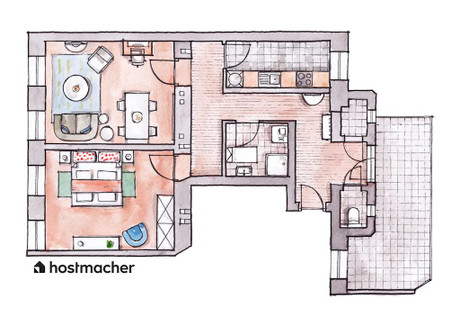 Mieszkanie do wynajęcia - Theresiengasse Vienna, Austria, 60 m², 2160 USD (8858 PLN), NET-90216775