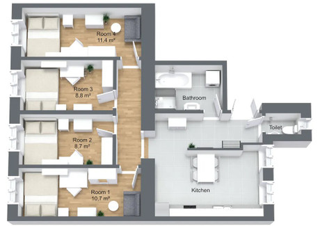 Mieszkanie do wynajęcia - Gentzgasse Vienna, Austria, 75 m², 604 USD (2471 PLN), NET-90218464