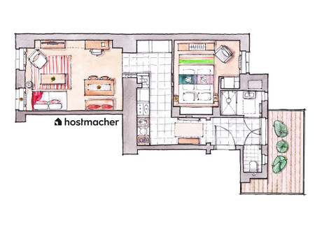 Mieszkanie do wynajęcia - Theresiengasse Vienna, Austria, 45 m², 2144 USD (8898 PLN), NET-90218937