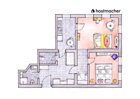 Mieszkanie do wynajęcia - Theresiengasse Vienna, Austria, 66 m², 2279 USD (8912 PLN), NET-90225212