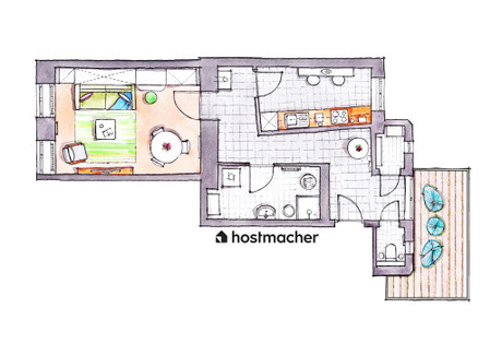 Mieszkanie do wynajęcia - Theresiengasse Vienna, Austria, 45 m², 1922 USD (7878 PLN), NET-90221207