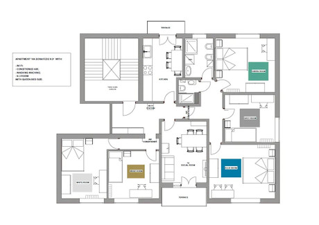 Mieszkanie do wynajęcia - Via Francesco Bonafede Padova, Włochy, 110 m², 670 USD (2567 PLN), NET-90237193