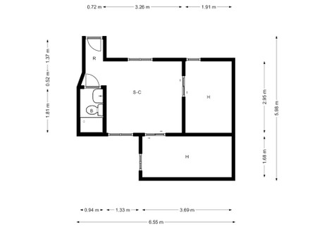 Mieszkanie do wynajęcia - Calle de los Fundadores Madrid, Hiszpania, 42 m², 1631 USD (6245 PLN), NET-90231467