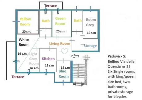 Mieszkanie do wynajęcia - Via Jacopo della Quercia Padova, Włochy, 150 m², 667 USD (2583 PLN), NET-91277964