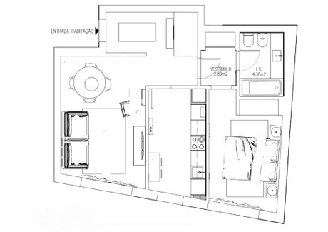 Mieszkanie do wynajęcia - Travessa Henrique Cardoso Lisbon, Portugalia, 64 m², 2815 USD (11 681 PLN), NET-91300574