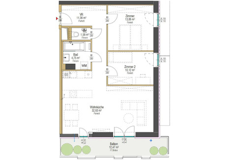 Mieszkanie do wynajęcia - Leopold-Böhm-Straße Vienna, Austria, 74 m², 3016 USD (11 792 PLN), NET-92387861