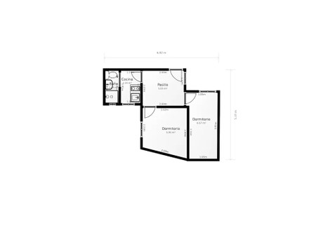 Mieszkanie do wynajęcia - Calle del Capitán Blanco Argibay Madrid, Hiszpania, 35 m², 1308 USD (5348 PLN), NET-93093848