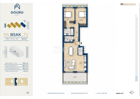 Mieszkanie na sprzedaż - Vila Nova De Gaia, Portugalia, 98 m², 565 645 USD (2 364 395 PLN), NET-99916442