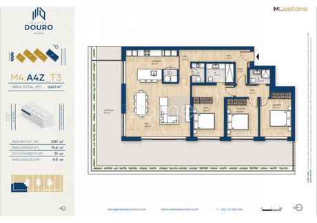 Mieszkanie na sprzedaż - Vila Nova De Gaia, Portugalia, 129 m², 729 260 USD (2 982 674 PLN), NET-99968309