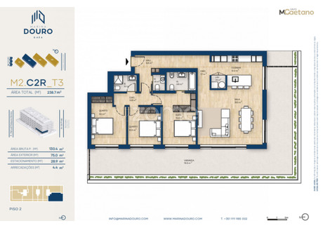 Mieszkanie na sprzedaż - Vila Nova De Gaia, Portugalia, 136 m², 783 674 USD (3 252 247 PLN), NET-90703558