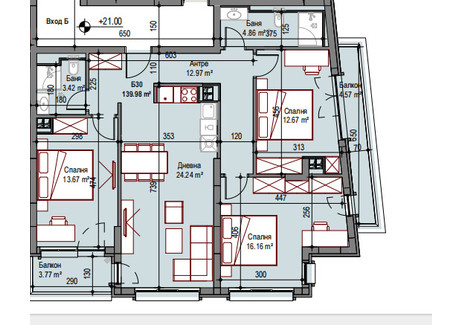 Mieszkanie na sprzedaż - Подуяне/Poduiane София/sofia, Bułgaria, 140 m², 303 682 USD (1 163 101 PLN), NET-98915224