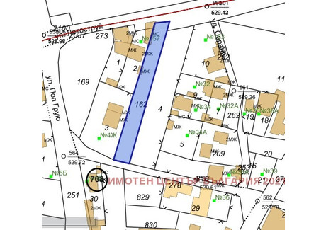 Działka na sprzedaż - Левски В, ул. Летоструй/Levski V, ul. Letostruy София/sofia, Bułgaria, 1047 m², 92 569 USD (378 609 PLN), NET-99893954