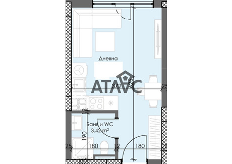 Mieszkanie na sprzedaż - Тракия/Trakia Пловдив/plovdiv, Bułgaria, 32 m², 35 399 USD (135 577 PLN), NET-100378847