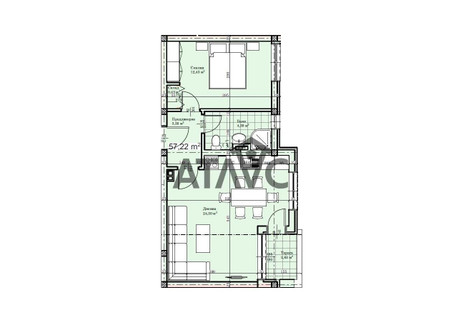 Mieszkanie na sprzedaż - Прослав/Proslav Пловдив/plovdiv, Bułgaria, 63 m², 60 272 USD (230 841 PLN), NET-100725488