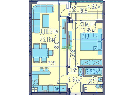 Mieszkanie na sprzedaż - Център/Centar Пловдив/plovdiv, Bułgaria, 73 m², 101 114 USD (413 557 PLN), NET-101260027