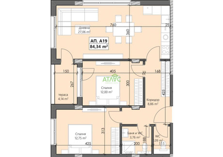 Mieszkanie na sprzedaż - Кършияка/Karshiaka Пловдив/plovdiv, Bułgaria, 102 m², 116 270 USD (458 103 PLN), NET-97724970