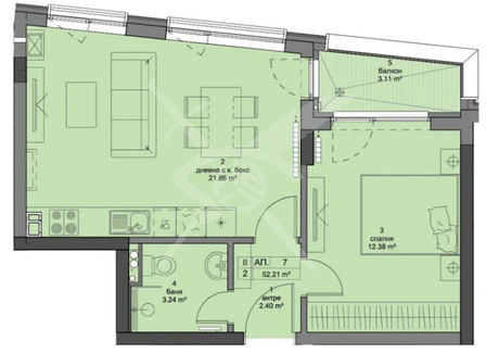 Mieszkanie na sprzedaż - Кръстова вада/Krastova vada София/sofia, Bułgaria, 61 m², 199 582 USD (764 400 PLN), NET-100524039