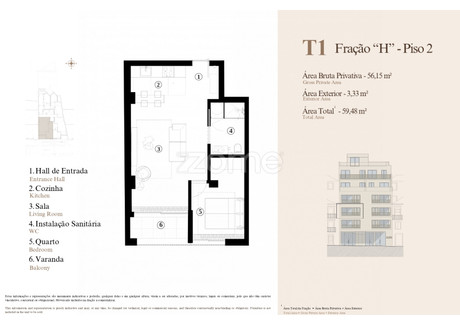 Mieszkanie na sprzedaż - Funchal, Portugalia, 58 m², 353 244 USD (1 437 702 PLN), NET-102395844