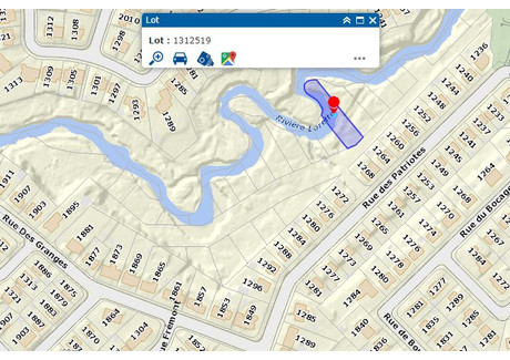 Działka na sprzedaż - Rue de la Rivière, L'Ancienne-Lorette, QC G2E5B3, CA L'ancienne-Lorette, Kanada, 1151 m², 11 222 USD (45 672 PLN), NET-94740423