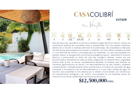 Dom na sprzedaż - Lagos del Sol Cancún, Meksyk, 378 m², 619 751 USD (2 522 387 PLN), NET-102976354