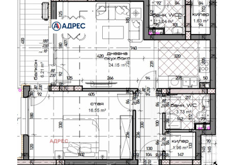 Mieszkanie na sprzedaż - Младост /Mladost Варна/varna, Bułgaria, 80 m², 116 300 USD (446 592 PLN), NET-100989854