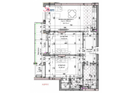 Mieszkanie na sprzedaż - Младост /Mladost Варна/varna, Bułgaria, 113 m², 162 291 USD (678 378 PLN), NET-96476202