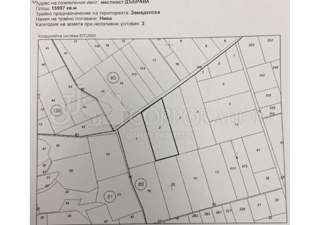 Działka na sprzedaż - гр. Бяла, местност Дъбрава/gr. Biala, mestnost Dabrava Варна/varna, Bułgaria, 16 000 m², 104 549 USD (427 605 PLN), NET-59223792