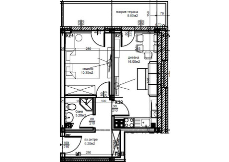 Mieszkanie na sprzedaż - Въстанически, Остормила/Vastanicheski, Ostormila Пловдив/plovdiv, Bułgaria, 60 m², 62 257 USD (239 066 PLN), NET-94980456