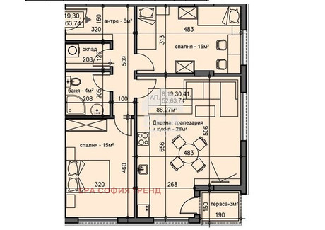 Mieszkanie na sprzedaż - Люлин /Liulin София/sofia, Bułgaria, 100 m², 142 288 USD (583 380 PLN), NET-99794563