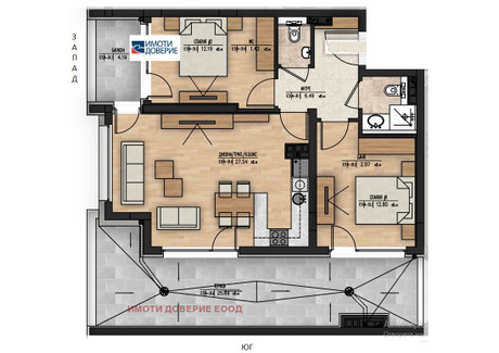 Mieszkanie na sprzedaż - Младост 1А/Mladost София/sofia, Bułgaria, 98 m², 273 353 USD (1 049 674 PLN), NET-97725550